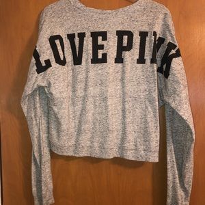 VS PINK CROPPED LONG SLEEVE
